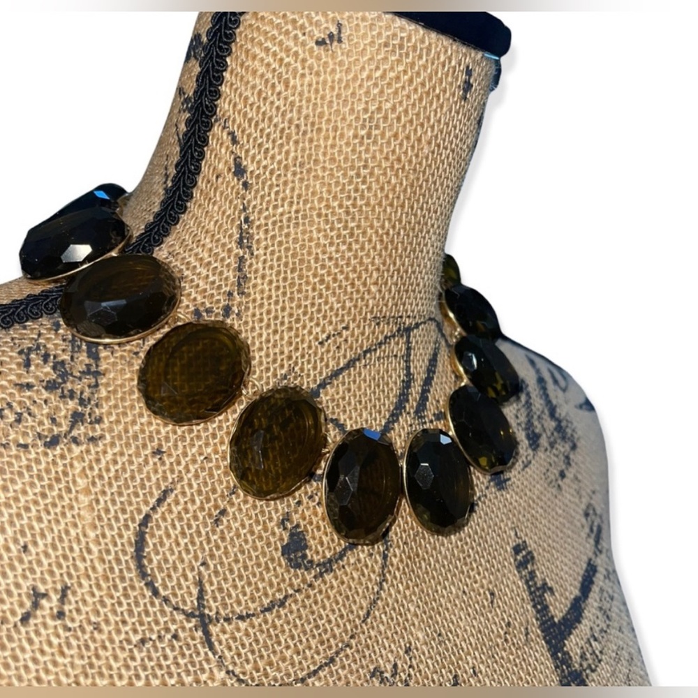 J. Crew NWT Oversized Gem Necklace - Rustic Garden